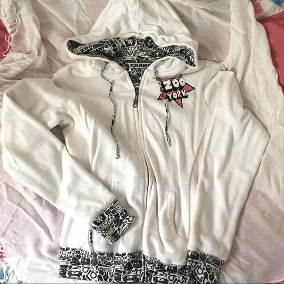 Zoo York reversible zip up hoodie women’s small - Picture 1 of 12